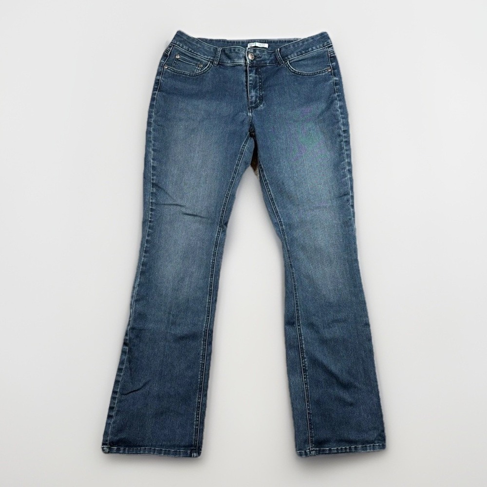 Riders by Lee Bootcut Jeans Womens 14L Blue Mid Rise Stretch Denim